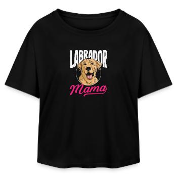 Labrador Tricks - Relaxed Fit Women's Modal Cotton T-Shirt by Stanley/Stella - black - Front - AI Model Female 172 light (172cm)