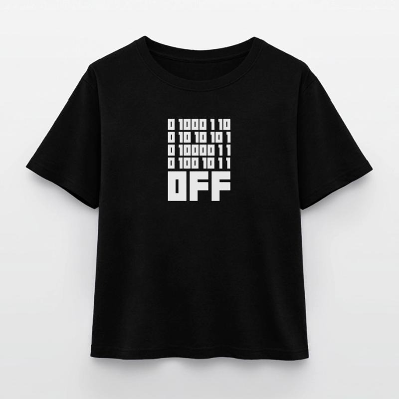 Binary Code F**k OFF – Nerd Humor & Geek Code Relaxed Fit Women's Modal Cotton T-Shirt by Stanley/Stella