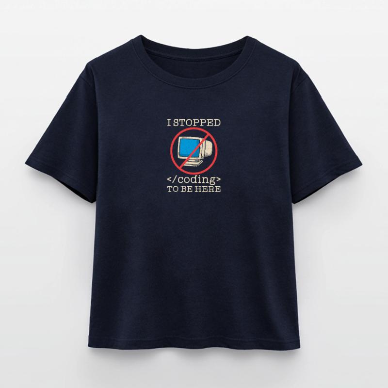 Programmer en train de coder drôle T-shirt femme coupe décontractée en coton modal Stanley/Stella