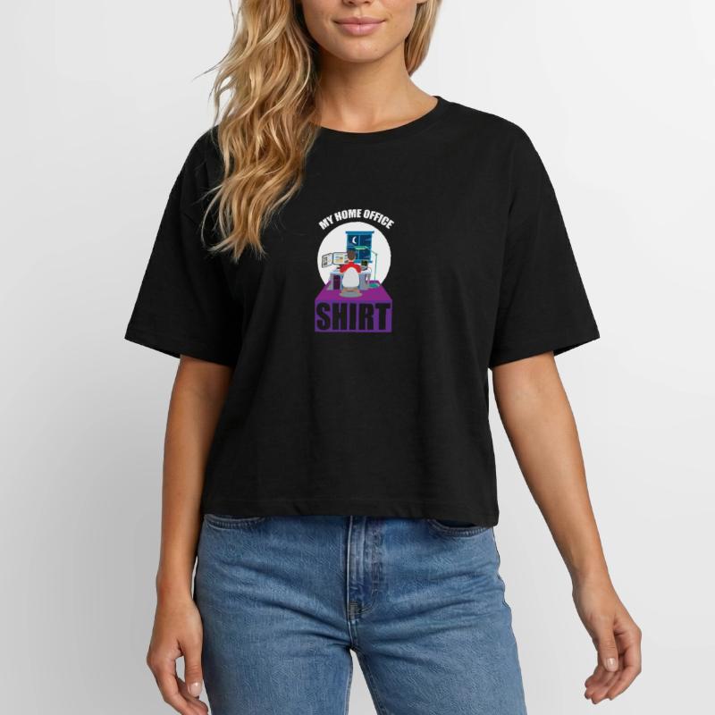 Codeur de nuit Programmeur Graphique de bureau T-shirt femme coupe décontractée en coton modal Stanley/Stella