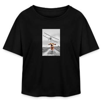 North by northwest - Relaxed Fit Women's Modal Cotton T-Shirt by Stanley/Stella - black - Front - AI Model Female 172 light (172cm)