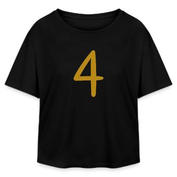 4 - T-shirt femme coupe décontractée en coton modal Stanley/Stella - noir - Devant - AI Model Female 172 light (172cm)