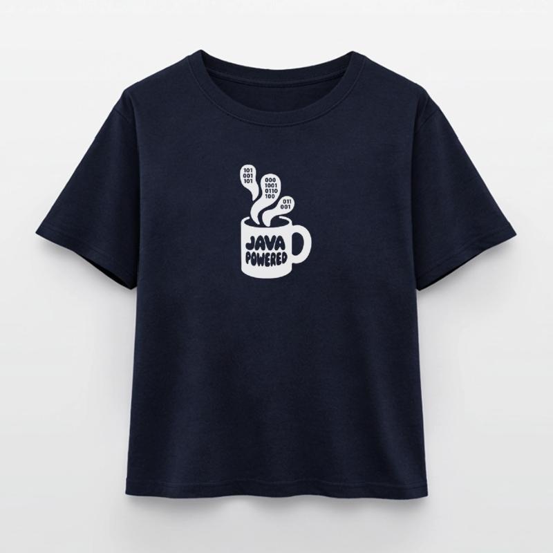 Java Powered Mug: Binary Steam Relaxed Fit Women's Modal Cotton T-Shirt by Stanley/Stella