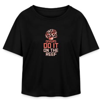 Diving Diver Snorkeling Recreational Diver - Relaxed Fit Women's Modal Cotton T-Shirt by Stanley/Stella - black - Front - AI Model Female 172 light (172cm)