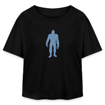 Bigfoot Silhouette Minimalist Fairy Tale - Relaxed Fit Women's Modal Cotton T-Shirt by Stanley/Stella - black - Front - AI Model Female 172 light (172cm)