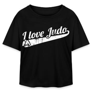 L’amour du judo - T-shirt femme coupe décontractée en coton modal Stanley/Stella - noir - Devant - AI Model Female 172 light (172cm)
