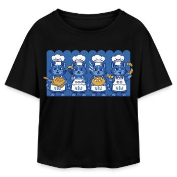 Sourdough Bread Baking Baker Sourdough Starter Jar - Relaxed Fit Frauen Modal Cotton T-Shirt von Stanley/Stella - Schwarz - Vorne - AI Model Female 172 light (172cm)