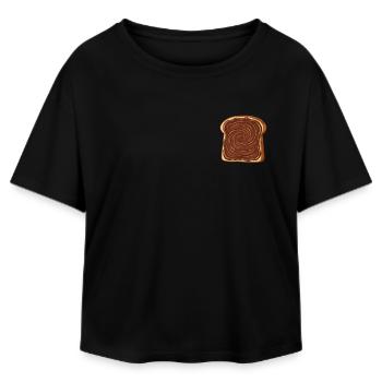 Pain aux noix et nougat - T-shirt femme coupe décontractée en coton modal Stanley/Stella - noir - Devant - AI Model Female 172 light (172cm)