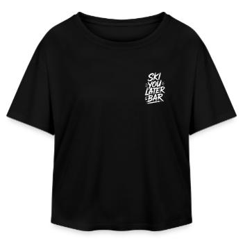 Bar Ski You Later – Chemise de fête - T-shirt femme coupe décontractée en coton modal Stanley/Stella - noir - Devant - AI Model Female 172 light (172cm)