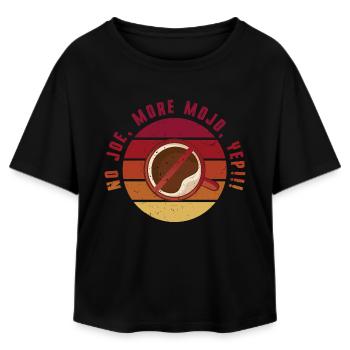 Coffee withdrawal decaffeinated ex-coffee drinker - Relaxed Fit Women's Modal Cotton T-Shirt by Stanley/Stella - black - Front - AI Model Female 172 light (172cm)