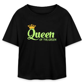Queen of the Green - T-shirt femme coupe décontractée en coton modal Stanley/Stella - noir - Devant - AI Model Female 172 light (172cm)