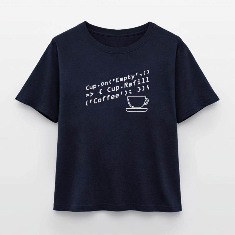 Les programmeurs génèrent du code à partir de café T-shirt femme coupe décontractée en coton modal Stanley/Stella