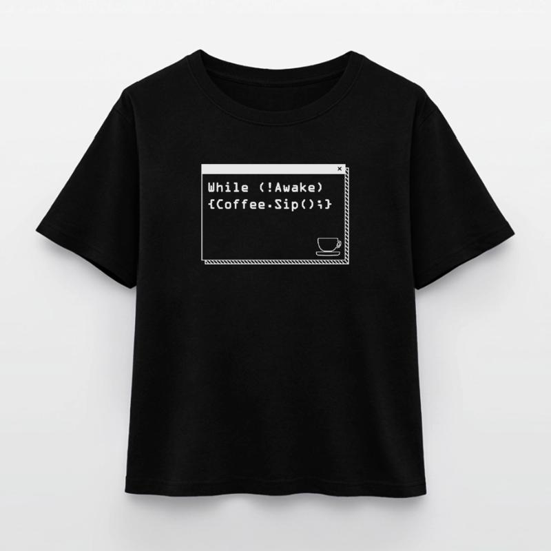 Programmers generate code from coffee Relaxed Fit Women's Modal Cotton T-Shirt by Stanley/Stella