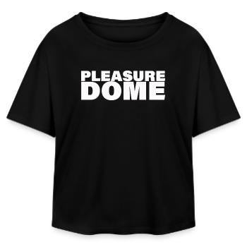 PLEASURE DOME - Relaxed Fit Frauen Modal Cotton T-Shirt von Stanley/Stella - Schwarz - Vorne - AI Model Female 172 light (172cm)