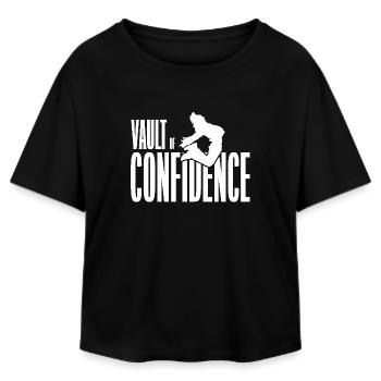 Shirt Vault of Confidence - Relaxed Fit Women's Modal Cotton T-Shirt by Stanley/Stella - black - Front - AI Model Female 172 light (172cm)