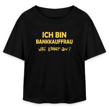 Gift for bank clerk - Relaxed Fit Women's Modal Cotton T-Shirt by Stanley/Stella - black - Front - AI Model Female 172 light (172cm)