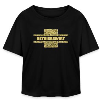 Business Economist as a Profession - Relaxed Fit Women's Modal Cotton T-Shirt by Stanley/Stella - black - Front - AI Model Female 172 light (172cm)