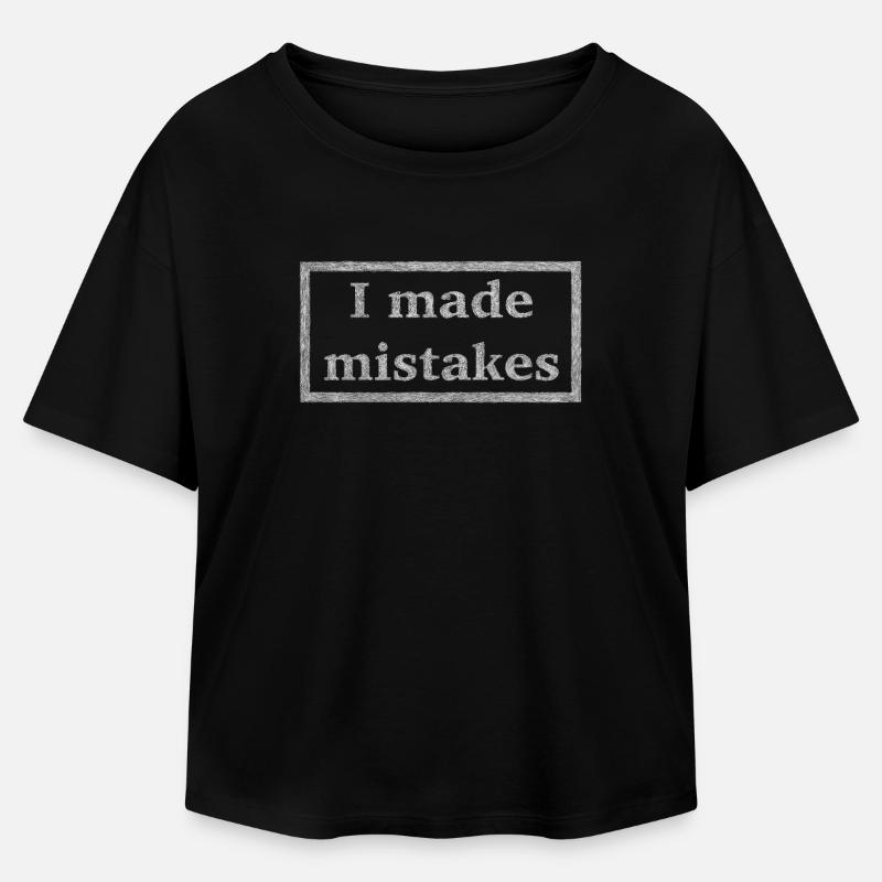 Mistakes - white version - Relaxed Fit Women's Modal Cotton T-Shirt by Stanley/Stella - black