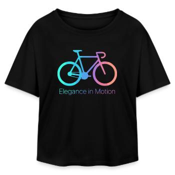 Eleganz in Bewegung Fahrrad - Relaxed Fit Frauen Modal Cotton T-Shirt von Stanley/Stella - Schwarz - Vorne - AI Model Female 172 light (172cm)
