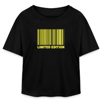 ÉDITION LIMITÉE - CODE-BARRES - T-shirt femme coupe décontractée en coton modal Stanley/Stella - noir - Devant - AI Model Female 172 light (172cm)