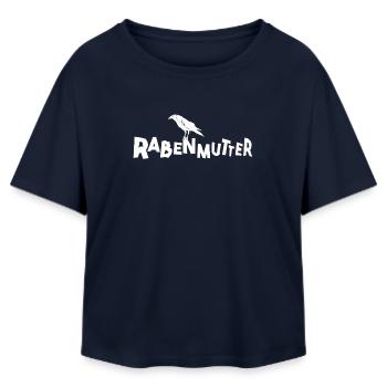 Rabenmutter - Mutter - Mama - Mami - Rabe - Relaxed Fit Frauen Modal Cotton T-Shirt von Stanley/Stella - Navy - Vorne - AI Model Female 172 light (172cm)