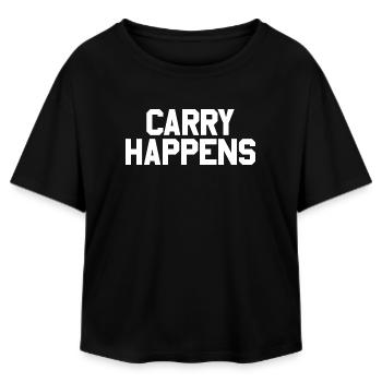 Carrying weapons according to the 2nd Amendment: Concealed - Relaxed Fit Women's Modal Cotton T-Shirt by Stanley/Stella - black - Front - AI Model Female 172 light (172cm)