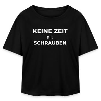 Keine Zeit – Bin Schrauben | Mechaniker Spruch - Relaxed Fit Frauen Modal Cotton T-Shirt von Stanley/Stella - Schwarz - Vorne - AI Model Female 172 light (172cm)