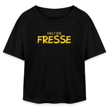 Tais-toi - Diction cool - T-shirt femme coupe décontractée en coton modal Stanley/Stella - noir - Devant - AI Model Female 172 light (172cm)