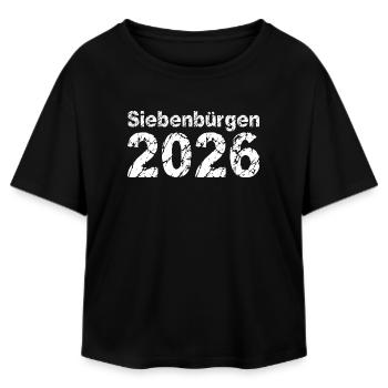 Transylvania 2026 - Relaxed Fit Women's Modal Cotton T-Shirt by Stanley/Stella - black - Front - AI Model Female 172 light (172cm)