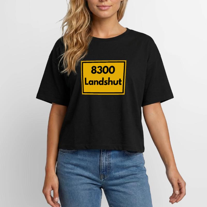 OLD POSTCODE POSTCODE RETRO 8300 LANDSHUT BAVARIA Relaxed Fit Women's Modal Cotton T-Shirt by Stanley/Stella