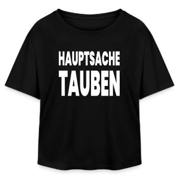 Tauben - Relaxed Fit Frauen Modal Cotton T-Shirt von Stanley/Stella - Schwarz - Vorne - AI Model Female 172 light (172cm)