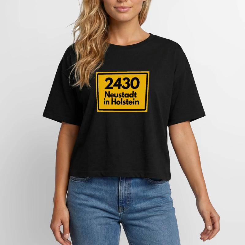 OLD POSTCODE POSTCODE 2430 NEUSTADT IN HOLSTEIN Relaxed Fit Women's Modal Cotton T-Shirt by Stanley/Stella