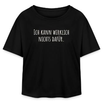 I really can't help it - Relaxed Fit Women's Modal Cotton T-Shirt by Stanley/Stella - black - Front - AI Model Female 172 light (172cm)