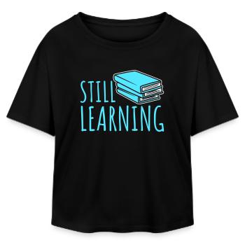 Toujours en apprentissage, progression, motivation des élèves - T-shirt femme coupe décontractée en coton modal Stanley/Stella - noir - Devant - AI Model Female 172 light (172cm)