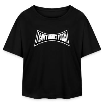 Je ne peux pas parler d’adulte aujourd’hui Drôle de Dicton-Adulte Logo - T-shirt femme coupe décontractée en coton modal Stanley/Stella - noir - Devant - AI Model Female 172 light (172cm)