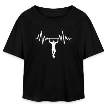 Drôle d’humour pour adultes de la génération X Bulldog - T-shirt femme coupe décontractée en coton modal Stanley/Stella - noir - Devant - AI Model Female 172 light (172cm)