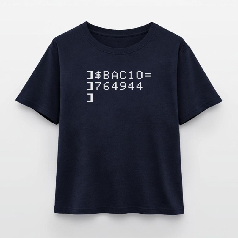 Bacio BAC10 8-Bit Esadecimal Code Nerd Pixel Art Relaxed Fit Women's Modal Cotton T-Shirt by Stanley/Stella