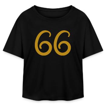 66 - Relaxed Fit Women's Modal Cotton T-Shirt by Stanley/Stella - black - Front - AI Model Female 172 light (172cm)
