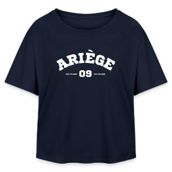 Ariege Per Totjorn 09 Per Totjorn T-Shirt Cadea... - T-shirt femme coupe décontractée en coton modal Stanley/Stella - marine - Devant - AI Model Female 172 light (172cm)