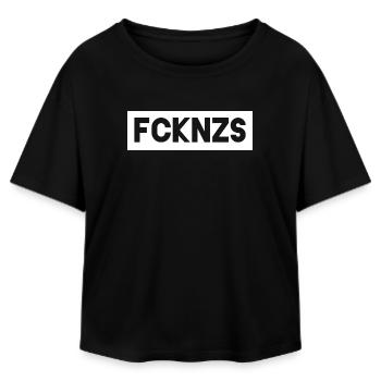 FCK NZS - Relaxed Fit Frauen Modal Cotton T-Shirt von Stanley/Stella - Schwarz - Vorne - AI Model Female 172 light (172cm)