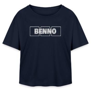 Geschenkidee Benno - Relaxed Fit Frauen Modal Cotton T-Shirt von Stanley/Stella - Navy - Vorne - AI Model Female 172 light (172cm)