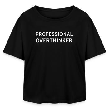 Réfléchisseur professionnel – Humour introverti - T-shirt femme coupe décontractée en coton modal Stanley/Stella - noir - Devant - AI Model Female 172 light (172cm)