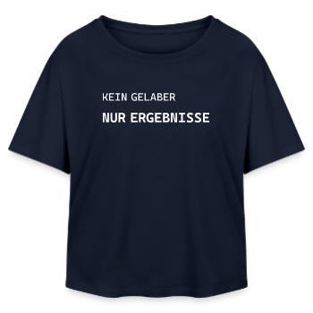No babble. Results only. - Relaxed Fit Women's Modal Cotton T-Shirt by Stanley/Stella - navy - Front - AI Model Female 172 light (172cm)
