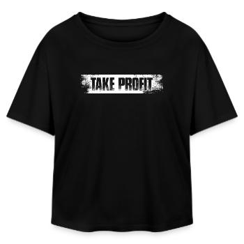 Take profit Stock Market Stock Market Trader - Relaxed Fit Women's Modal Cotton T-Shirt by Stanley/Stella - black - Front - AI Model Female 172 light (172cm)