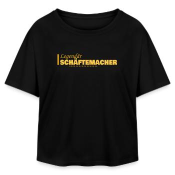 Schaeftemacher as a job - Relaxed Fit Women's Modal Cotton T-Shirt by Stanley/Stella - black - Front - AI Model Female 172 light (172cm)