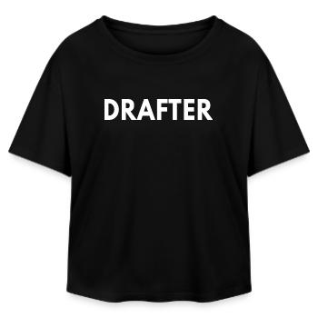 Drafter - T-shirt femme coupe décontractée en coton modal Stanley/Stella - noir - Devant - AI Model Female 172 light (172cm)