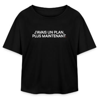 I had a plan more now humor - Relaxed Fit Women's Modal Cotton T-Shirt by Stanley/Stella - black - Front - AI Model Female 172 light (172cm)