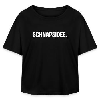 Schnapsidee – Lustiger Spruch für Party & Spaß - Relaxed Fit Frauen Modal Cotton T-Shirt von Stanley/Stella - Schwarz - Vorne - AI Model Female 172 light (172cm)