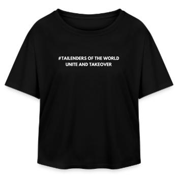 Die Schlepper der Welt vereinigen sich - Relaxed Fit Frauen Modal Cotton T-Shirt von Stanley/Stella - Schwarz - Vorne - AI Model Female 172 light (172cm)