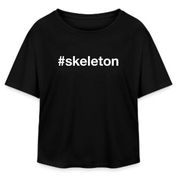 Skeleton Hashtag - Relaxed Fit Women's Modal Cotton T-Shirt by Stanley/Stella - black - Front - AI Model Female 172 light (172cm)